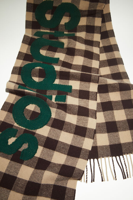 (image for) Customizable Check logo scarf